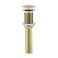 thumbnail image 1 of Residential Non-Overflow Pop Up Sink Drain 1.75 in Gold, 1 of 3