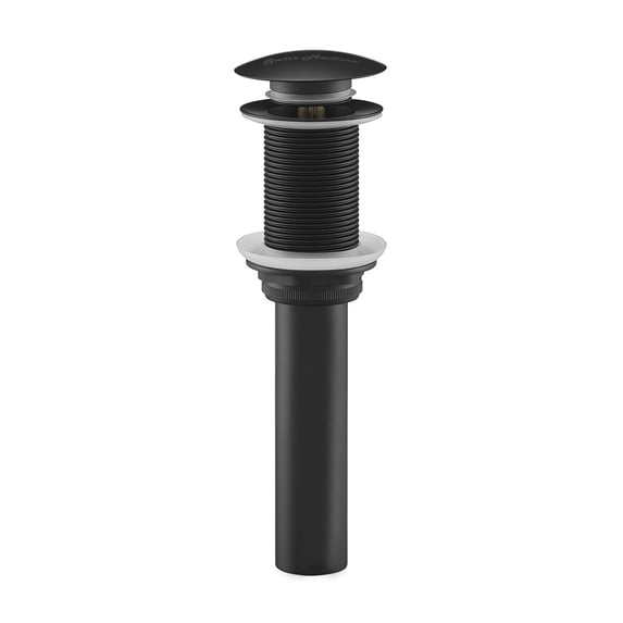 Residential Non-Overflow Pop Up Sink Drain 1.75 in Matte Black