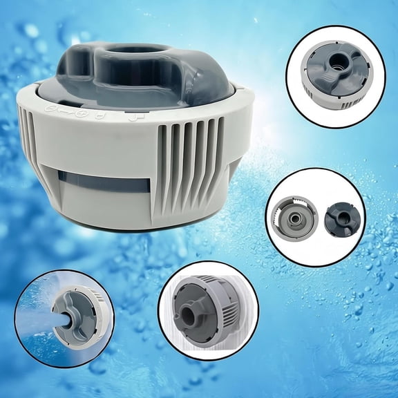 Residential Pool Filter Chlorinator, Pool Water Cleaning Filtration System Design, Home Swimming Pool Purification Dispenser, System for Home Swimming Pool Maintenance Care