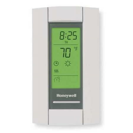 Line Voltage Thermostat, Open on Rise, Vertical, 40 Degrees to 86 Degrees F, DPST, 208 V AC