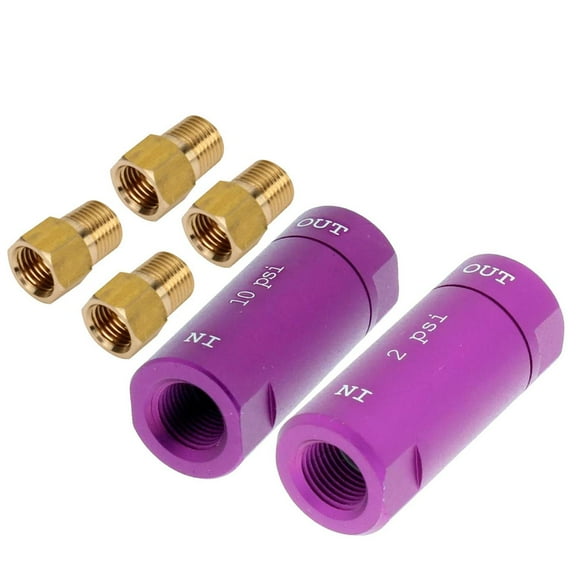 Residual Pressure Valves for Disc/Drum Brakes Kit, 10 PSI, 2 PSI