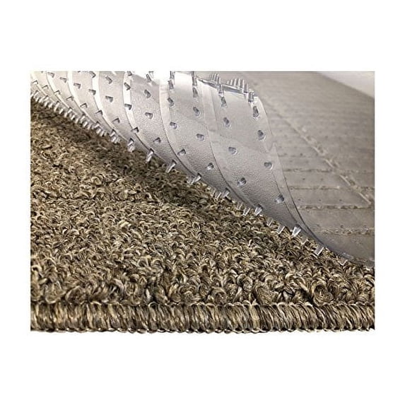 Resilia 27" x 6' Clear Vinyl Plastic Deep-Pile Floor Runner/Protector