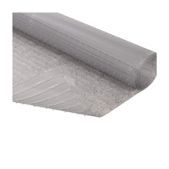 Resilia 48" x 12' Clear Vinyl Plastic Deep-Pile Floor Runner/Protector