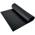 thumbnail image 1 of Resilia - Black Plastic Floor Runner/Protector - Embossed Wide Rib Pattern, (27 Inches Wide x 6 Feet Long), 1 of 9