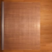 Resilia - Clear Vinyl, Plastic Floor Runner/Protector for Hard Floors - Decorative, Dual Pad Pattern, (27 Inches Wide x 6 Feet Long)
