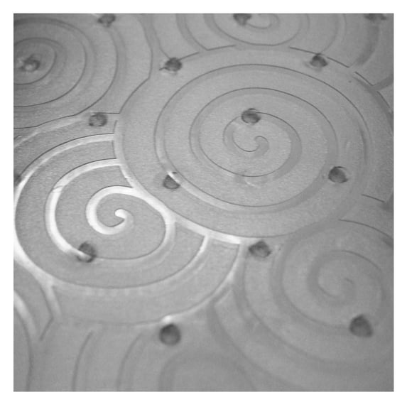 Resilia - Deluxe Clear Vinyl, Plastic Floor Runner/Protector for Deep Pile Carpet - Skid-Resistant, Swirl Spiral Pattern, (36 Inches Wide x 12 Feet Long)