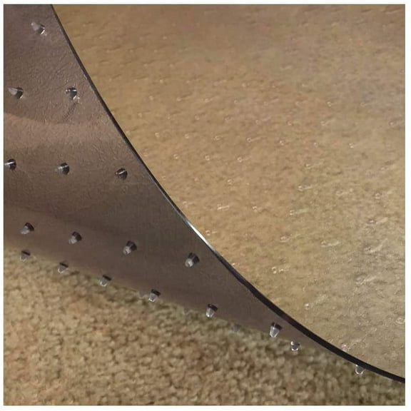 Resilia Deluxe Vinyl Floor Runner for Deep-Pile Carpet, 48" x 12", Clear