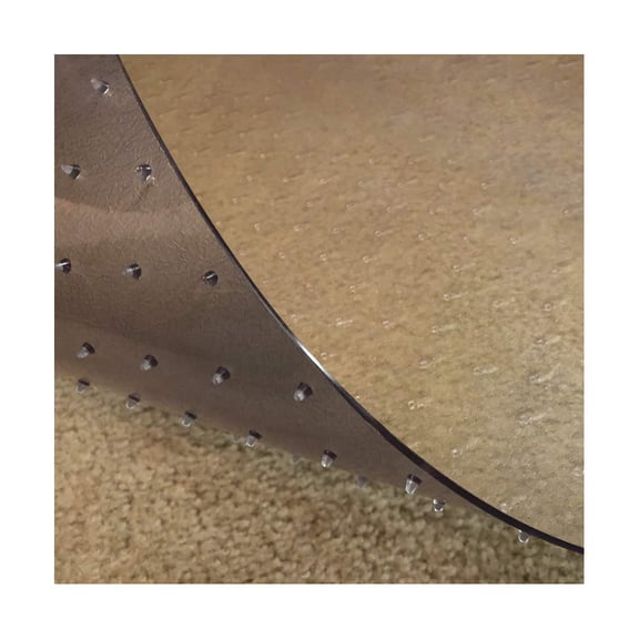 Resilia Deluxe Vinyl Floor Runner for Deep-Pile Carpet, 48" x 25", Clear