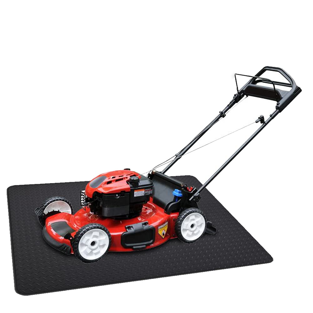 Black 3' x 4' Heavy Duty PVC Vinyl Garage Mat