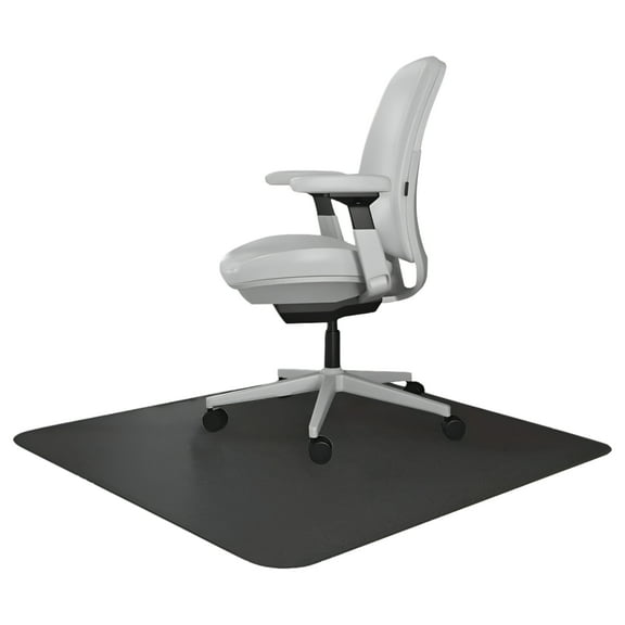 Resilia Office Desk Chair Mat for Low Pile Carpet, 30" x 48", Black