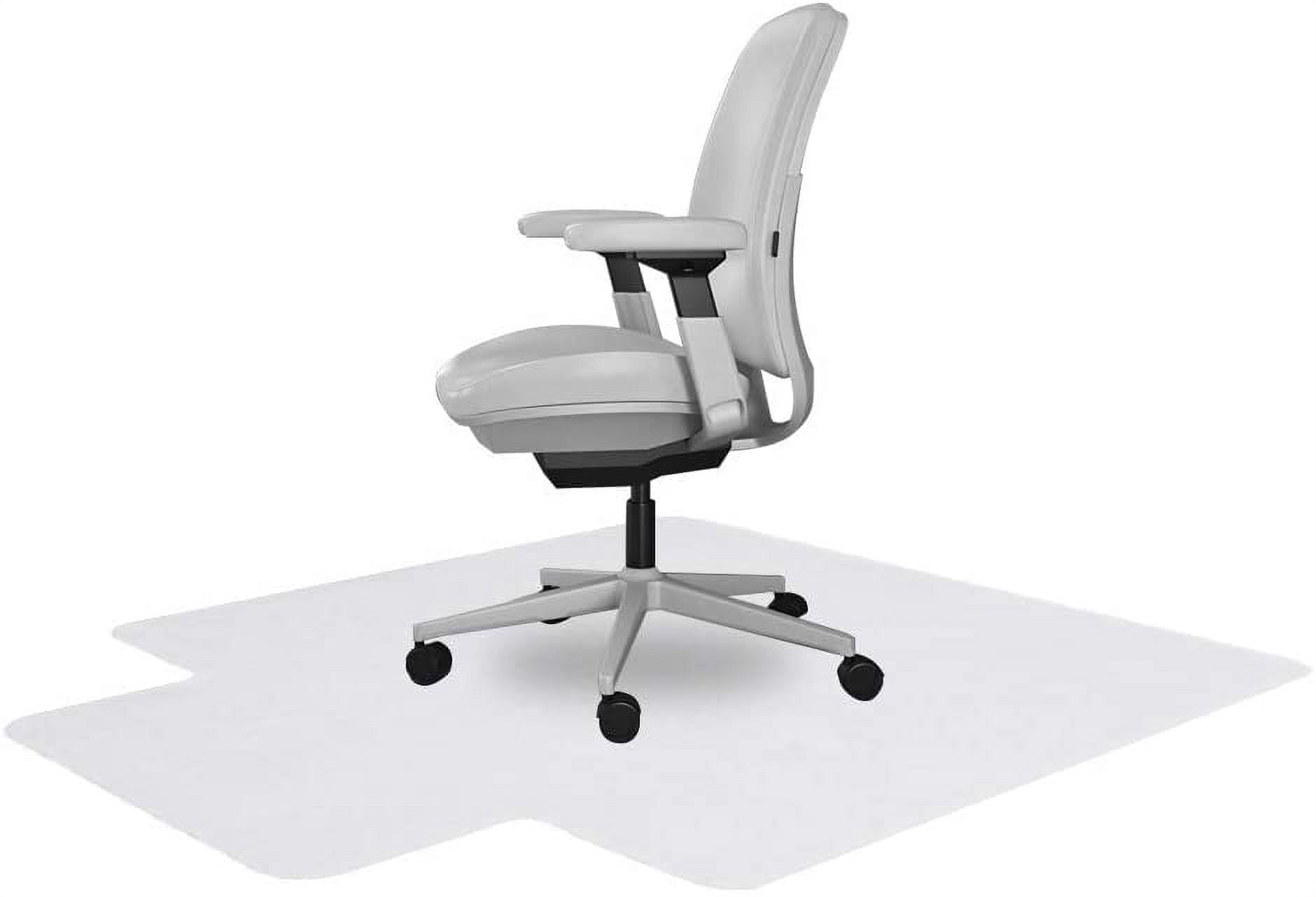 Resilia Office Desk Chair Mat for Low Pile Carpet with Lip, 45 x 53,  Clear 
