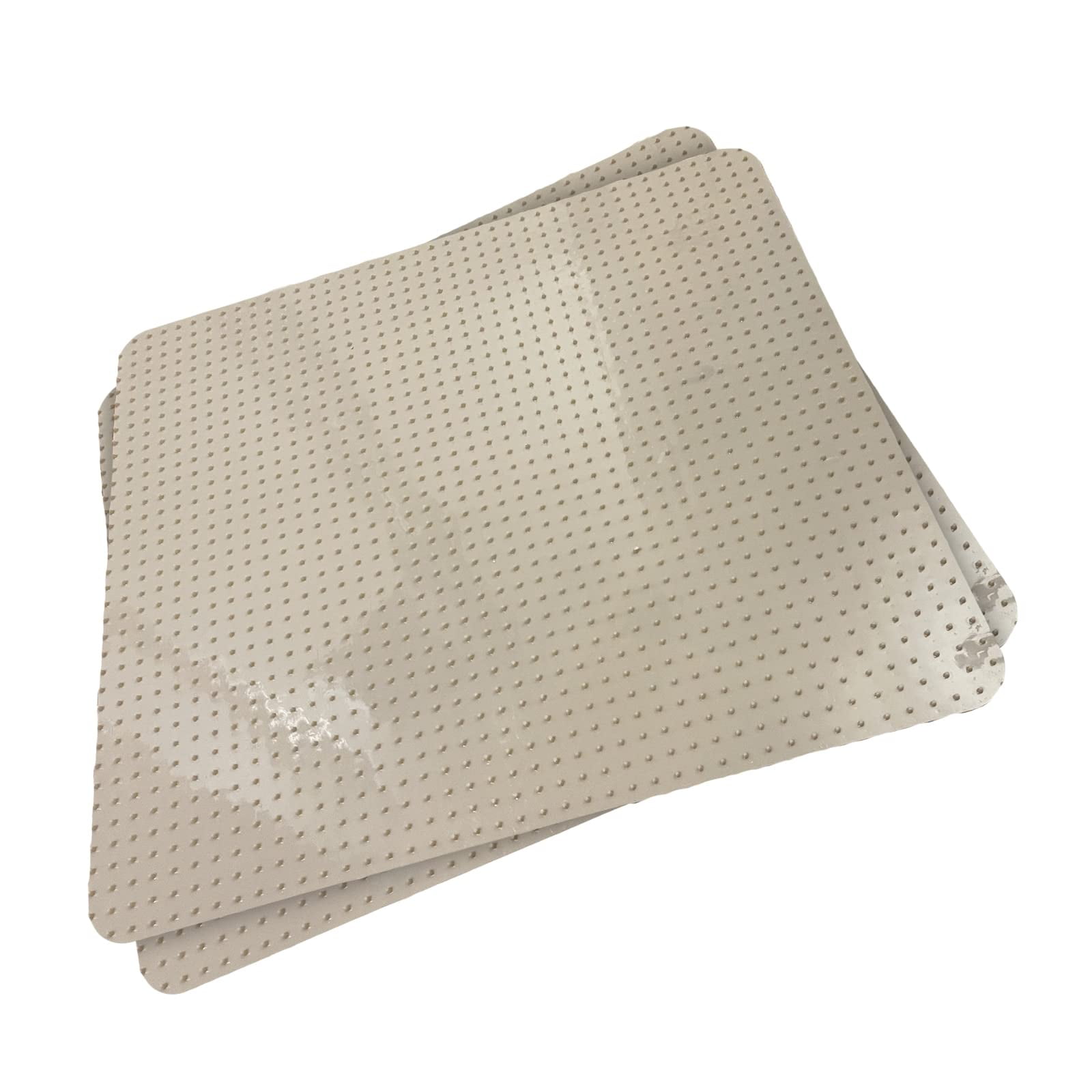 Beige PVC Pet Deterrent Tiles for Furniture Protection, 21x19in, 2 Pack