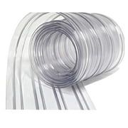 Resilia - Plastic Vinyl Strip Curtain for Walk In Freezers, Coolers & Warehouse Doors - Clear, 80 mil Thick, 8 Inch x 150 Foot Roll