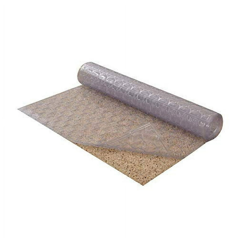 Resilia Premium Heavy Duty Floor Runner/Protector for Carpet Floors - Skid-Resistant, Clear, Plastic Vinyl, Clear Mosaic, 27 Inches x 12 Feet