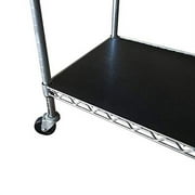 Resilia Wire Rack Shelf Liners - 4 Pack, 24" x 48", Black Vinyl
