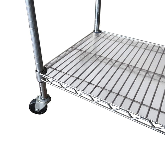 Resilia Wire Rack Shelf Liners - 4 Pack, 24" x 48", Clear Vinyl