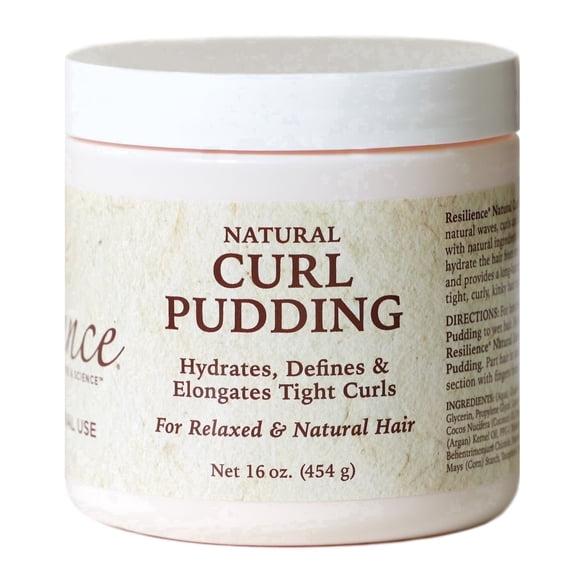 Resilience Curl Pudding 16 oz, Defining & Moisturizing Curl Cream for Coily and Curly Hair