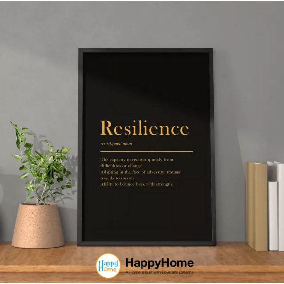 Resilience Definition Poster Motivational Inspirational Wall Art Office Decor POSTER