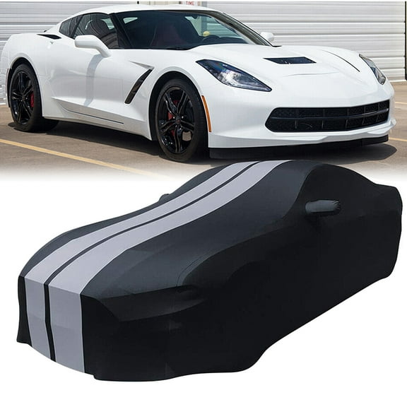 Resilient Car Cover Full Indoor Car Protector Elastic Fabric Scratchproof Protection Car Cover W/Storage Bag