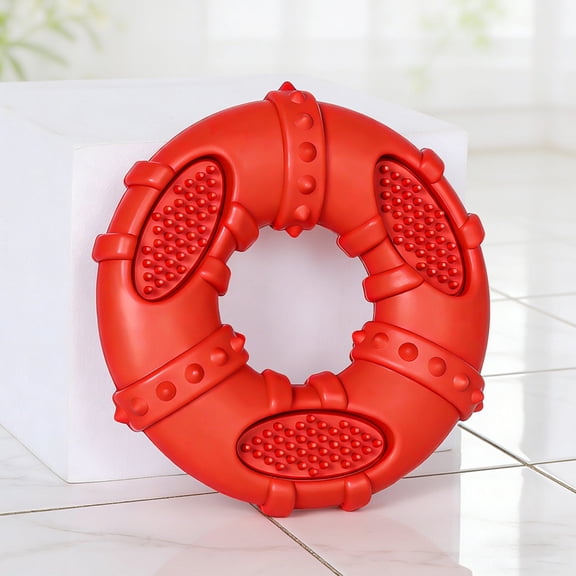 Resilient Silicone Dog Toys, Chewing Stick Teeth Cleaning, Anti-Boredom Molar Rod Pets, Durable Dental Care Tool Small Medium Dogs, Oral Hygiene Aid Safe(Red)