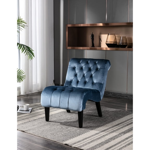 Resilient Sponge Cushion, Sturdy Rubber Wood Legs / Perfect for Office and Small Spaces