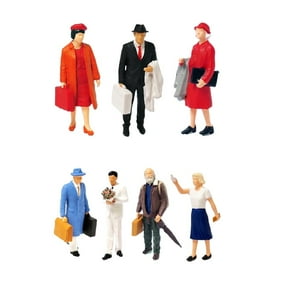 Resin 1/64 People Figures Tiny People for Diorama Miniature Scenes Layout