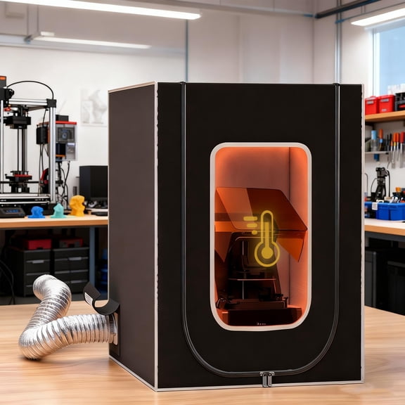 Resin 3D Printer Enclosure, Dustproof Tent With 12V Fan & Ventilation System, Constant Temperature Printing Protective Cover, For Optimal Printing Environment