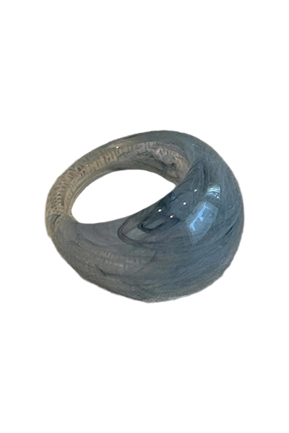 Resin Acrylic Thick Rings Modern Stackable Finger Rings Jewelry For Everyday