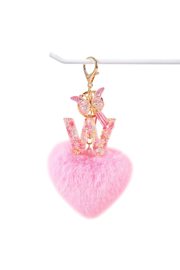 Resin Alphabet Initial Letter Keychain Keyring for Women Purse Handbags
