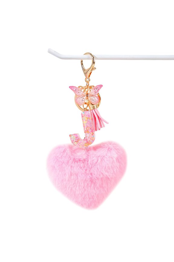 Resin Alphabet Initial Letter Keychain Keyring for Women Purse Handbags