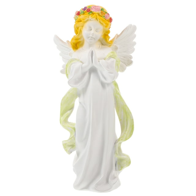 Resin Angel Figurine Cute Angel Resin Statue Decorative Artware Angel ...