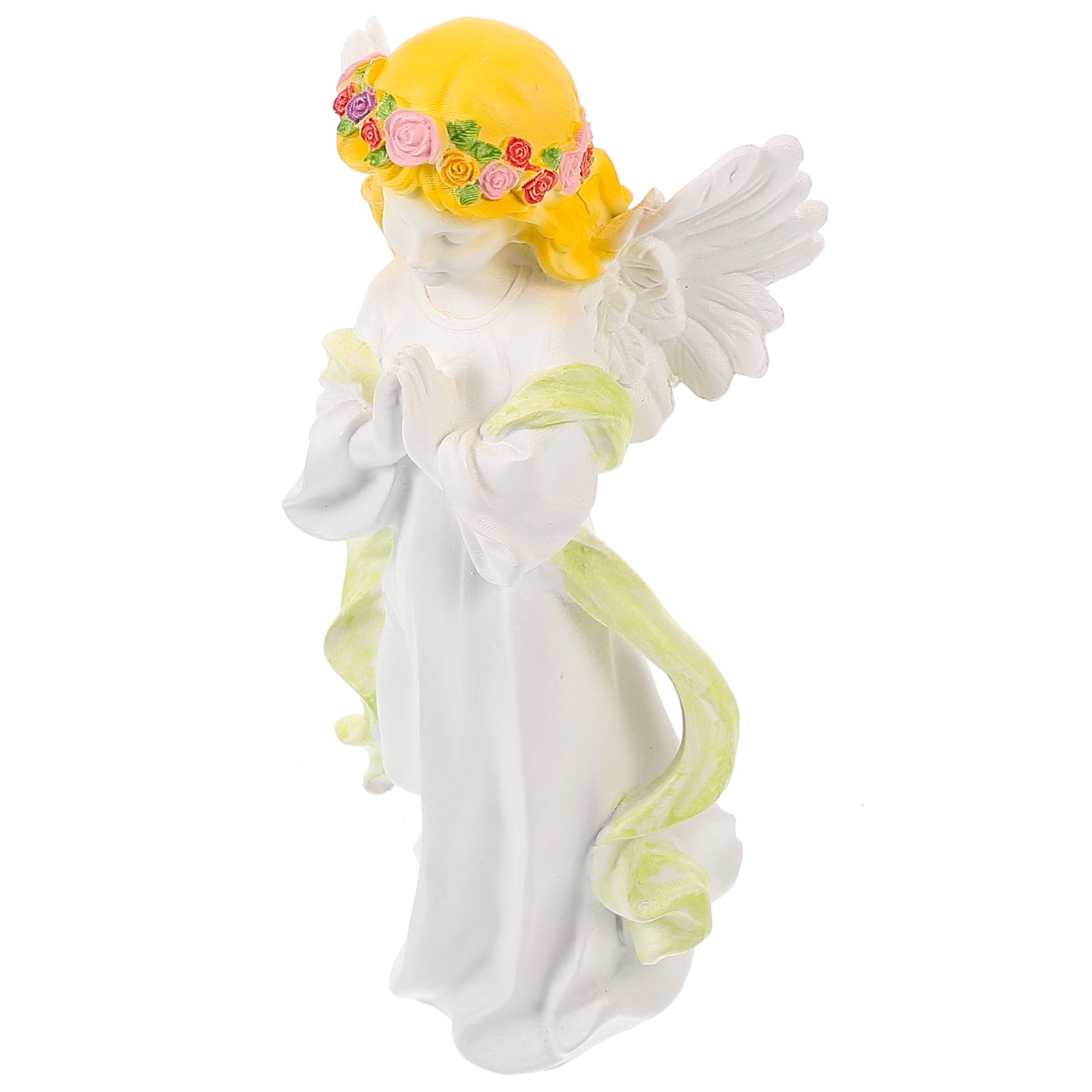 Resin Angel Figurine Cute Angel Resin Statue Decorative Artware Angel ...