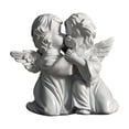 thumbnail image 1 of Resin Angel Figurines Set of 4 White, Small Cherub Statue Decor for Shelf Mantel, Guardian Angel Memorial Gift Praying Hugging Figurines for Tabletop Home Decor, 1 of 6