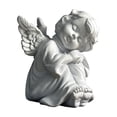thumbnail image 1 of Resin Angel Figurines Set of 4 White, Small Cherub Statue Decor for Shelf Mantel, Guardian Angel Memorial Gift Praying Hugging Figurines for Tabletop Home Decor, 1 of 6