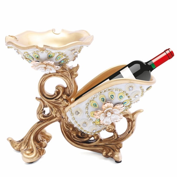Resin Art Wine Rack Bottle Glass Holder Champagne Stand Bar Storage Organizer