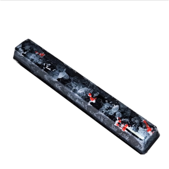 Resin Artisan 6.25u Spacebar Keycap for Mechanical Keyboards, Cherry Profile,Zen Pond Design, Unique Birthday Gift for Men, Custom Keyboard Accessory