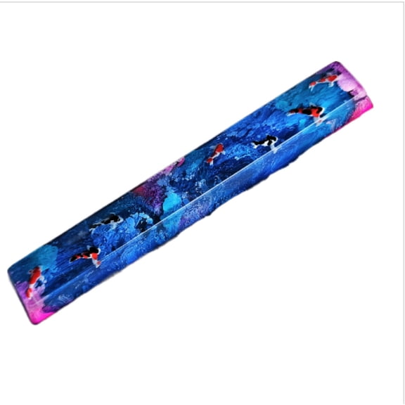 Resin Artisan 6.25u Spacebar Keycap for Mechanical Keyboards, Cherry Profile，Zen Pond Design, Unique Birthday Gift for Men, Custom Keyboard Accessory