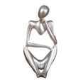 thumbnail image 1 of Resin Artistic Thinker Sculpture Hollow Figurine Statue Ornaments for Desktop Shelf Bookshelf Decor Right, 1 of 3
