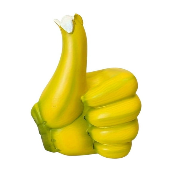 Resin Banana Hand Gesture Ornament for Home & Office Decor – Unique Positive Energy Symbol, Versatile Gift for Friends, Colleagues & Loved Ones to Enhance Living Space and Spark Joy