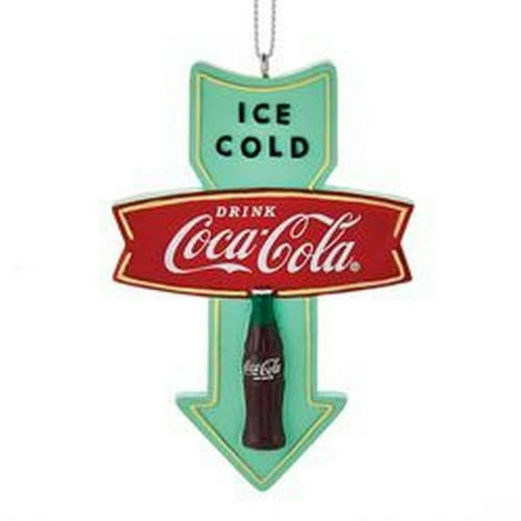 Resin Bas-Relief Coke Retro Sign Christmas Ornament