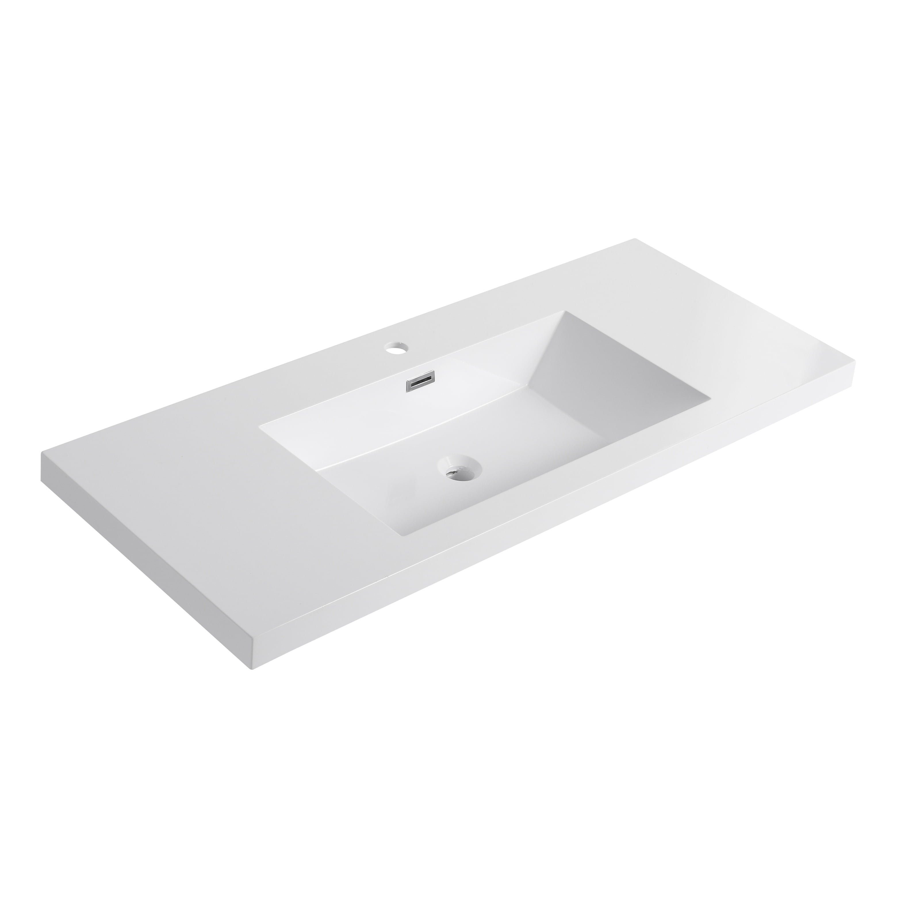 Resin Bathroom Sink - Modern Vessel Sink for Bathroom, Durable Solid ...
