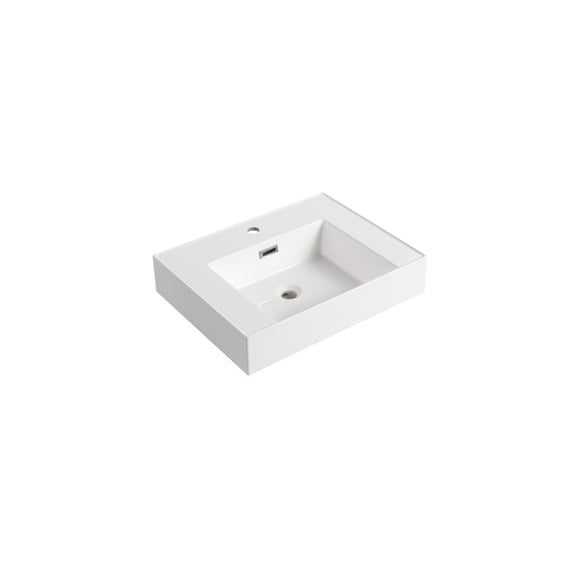 Resin Bathroom Vanity Top Escape Conventional American White Oak Flat Surface Safe and Clean