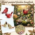 thumbnail image 1 of Resin Bird Garden Statue, Outdoor Yard Decoration, Hand-Painted Cardinal Figurine, Lawn Ornament, Patio Decor, Wildlife Sculpture, Garden Accent Piece (B), 1 of 9