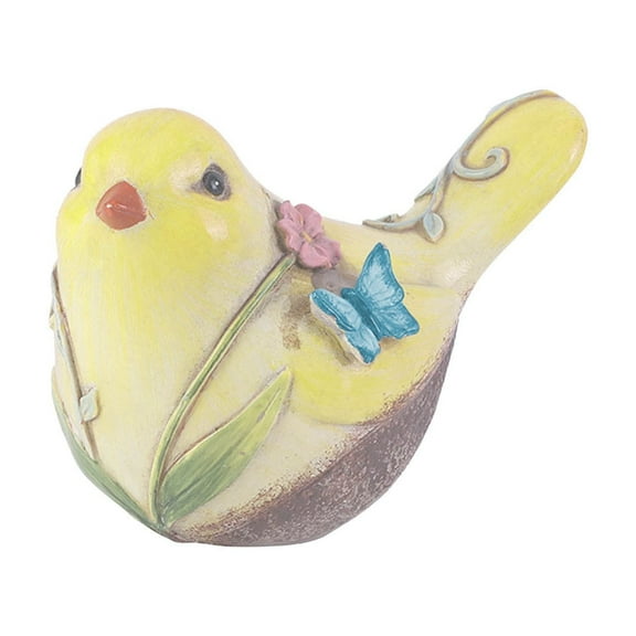 Resin Bird Statue Hand-Painted Birds Figurines Garden Ornaments Shelf Decor Tabletop Sculpture Yard Art Outdoor Home Decor