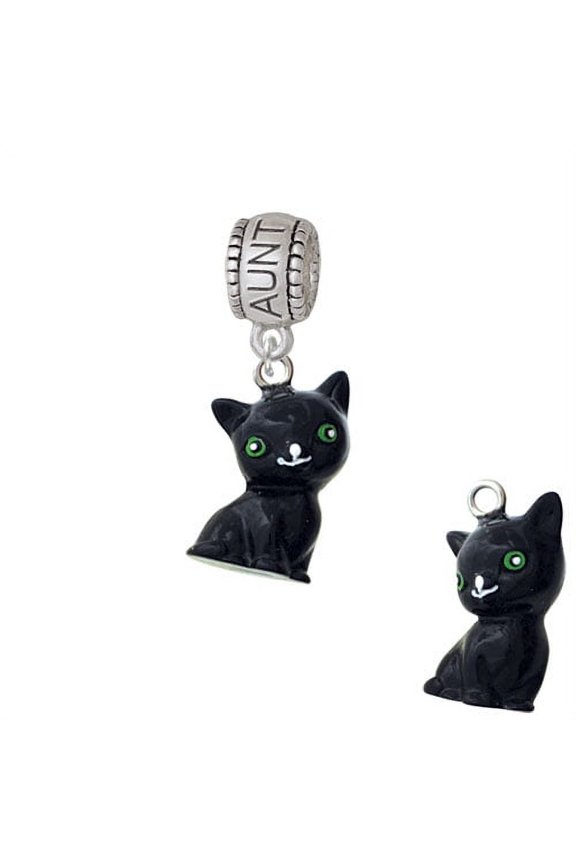 Resin Black Cat - Aunt Charm Bead
