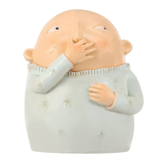 Boy Holding Nose Sculpture