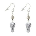 thumbnail image 1 of Resin Brilliant Light Bulb Imitation Pearl Bead French Earrings, 1 of 1