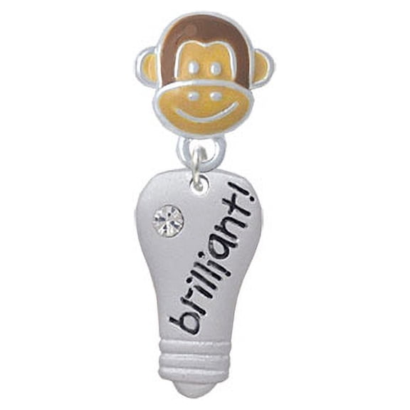 Resin Brilliant Light Bulb - Monkey Face Charm Bead