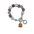 thumbnail image 1 of Resin Buddha Head in Frame Black Pebble Bead Charm Bracelet, 1 of 1
