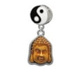 thumbnail image 1 of Resin Buddha Head in Frame - Yin Yang Charm Bead, 1 of 1